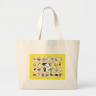 English Alphabet Large Tote Bag