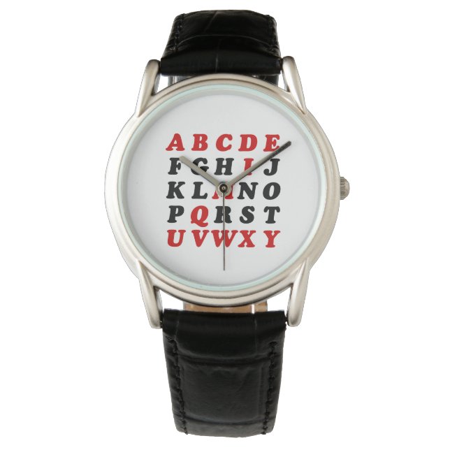 English Alphabet Watch (Front)