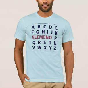 English Alphapbet ELEMENO Song T-Shirt