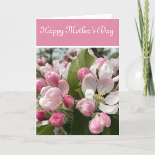 English Apple Blossom Mother’s Day Holiday Card