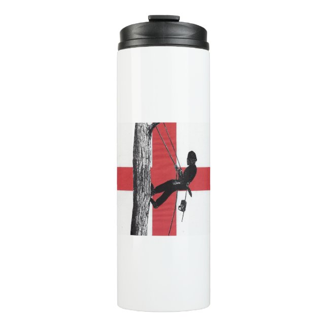 English Arb Art Arborist Tree Surgeon Chainsaw Thermal Tumbler (Front)