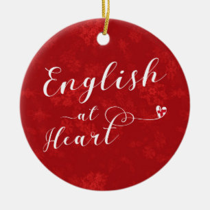 English At Heart, Christmas Tree Ornament, England Ceramic Tree Decoration