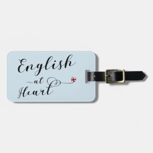 English At Heart Luggage Tag Template, England
