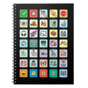English Autism AAC PECS Pointing Communication 04 Notebook