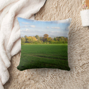 English Autumn Countryside - Personalised Throw Cushion