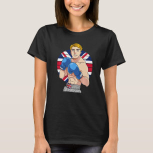 English Boxer United Kingdom Flag UK Britain Boxin T-Shirt
