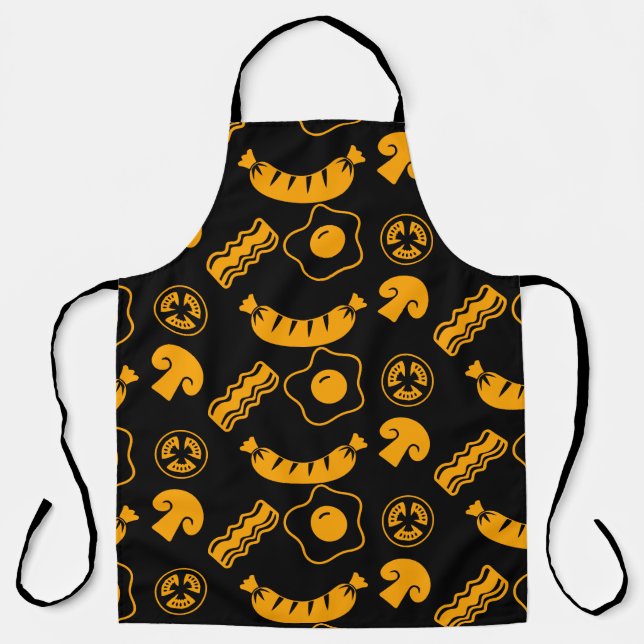 English Breakfast Pattern Apron (Front)