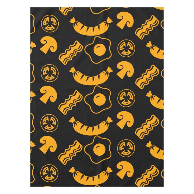 English Breakfast Pattern Tablecloth (Front)