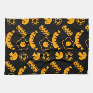 English Breakfast Pattern Tea Towel