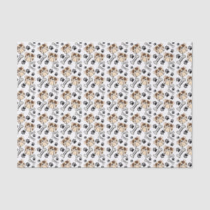 English Bull Dog Bulldog Paws N Bones Puppy Dog Tissue Paper