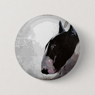 English bull terrier badge buttons.