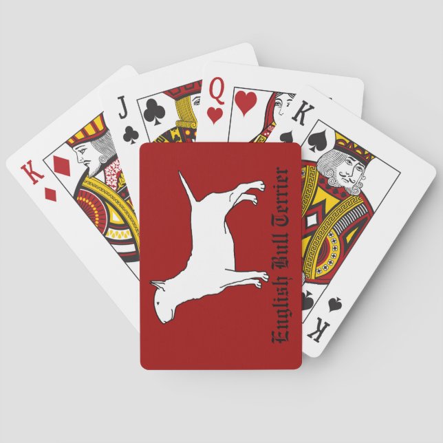 English Bull Terrier Bicycle Playing Cards (Back)