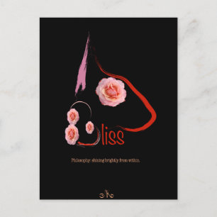 English Bull Terrier Bliss with roses Pet Art  Postcard