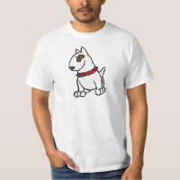 English Bull Terrier Cartoon T-Shirt