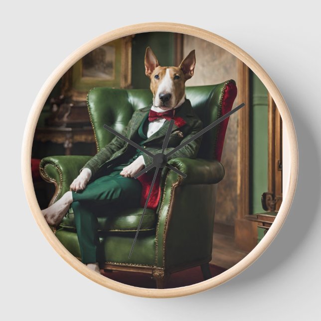 English Bull Terrier Clock (Front)