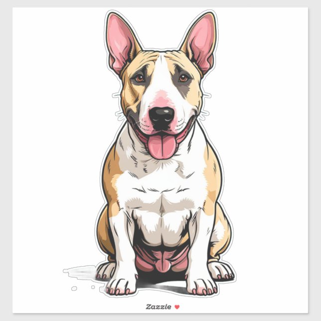 English Bull Terrier Dog (Sheet)