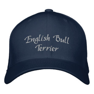English Bull Terrier Dog Embroidered Baseball Cap