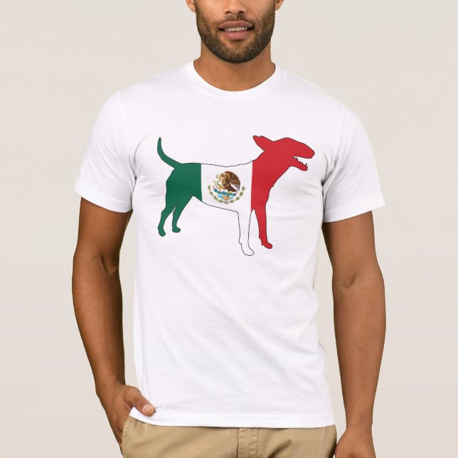 English Bull Terrier / Mexican Flag Tee (Front)