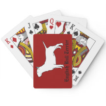 English Bull Terrier Playing Cards