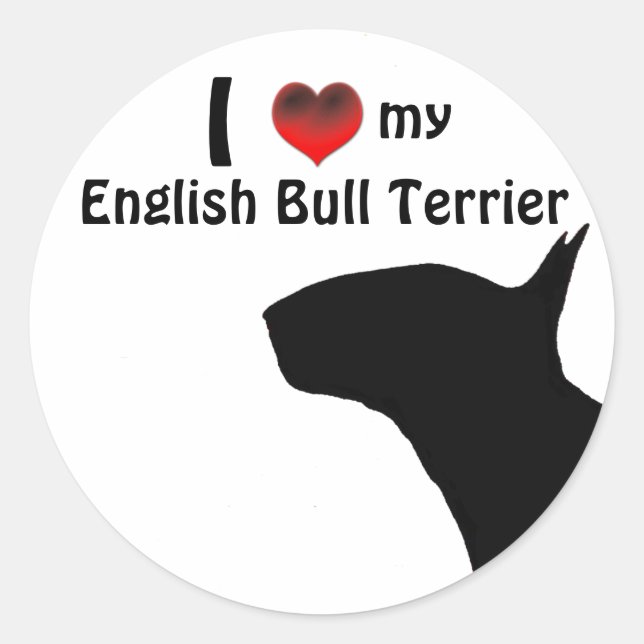 English Bull Terrier Sticker (Front)