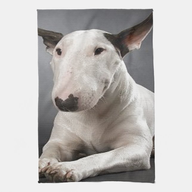ENGLiSH BuLL TERRiER Tea Towel (Vertical)