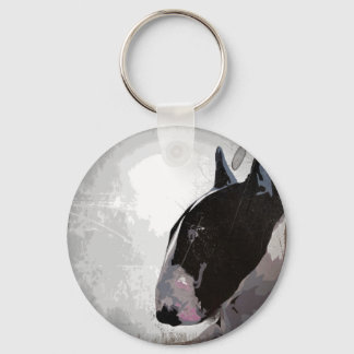 English Bull Terrier urban style keyring keychain
