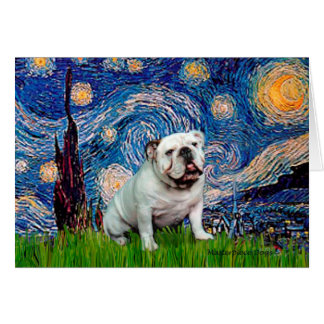 English Bulldog 8 - Starry Night