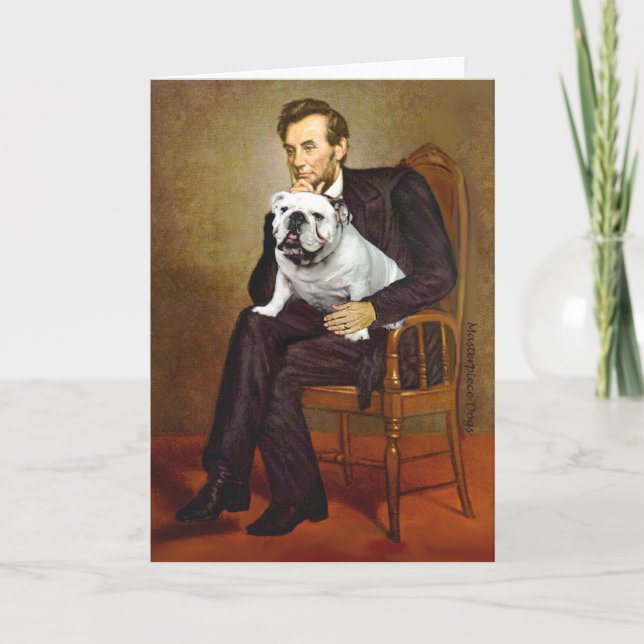 English Bulldog 9 - Lincoln Card (Front)