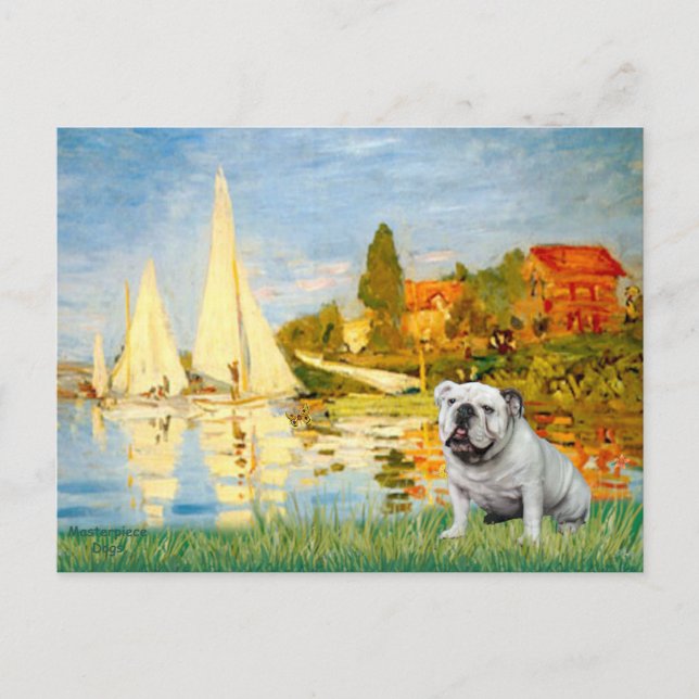 English Bulldog 9 - Sailboats 2 Postcard (Front)