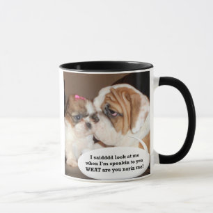 English Bulldog Attention! Mug