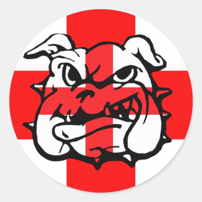 English Bulldog awesome English Classic Round Sticker (Front)