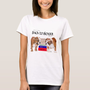 English Bulldog Back to School T-Shirt