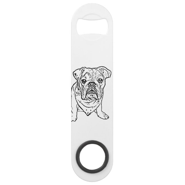 English bulldog bottle opener (Back)