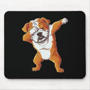 English Bulldog Boys Dab Dance Puppy Lover Mouse Mat