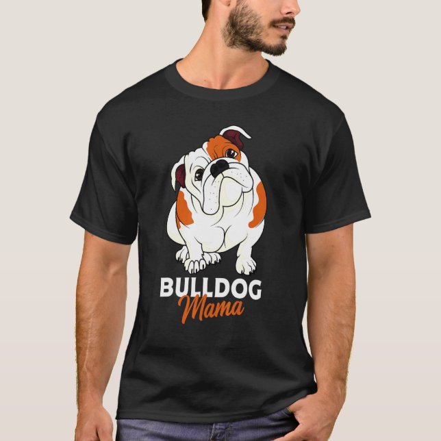 English Bulldog Bully Dog Mum Womens T-Shirt (Front)
