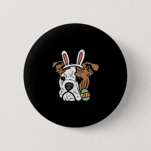 English Bulldog Bunny Dog Lover Owner Men Women Ki 6 Cm Round Badge
