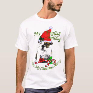 English Bulldog Christmas Gifts T-Shirt