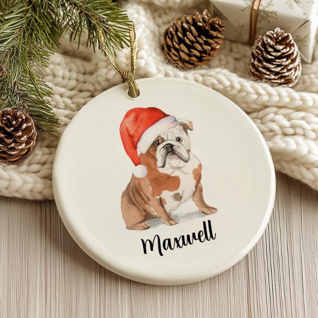 English Bulldog Christmas Ornament (Creator Uploaded)