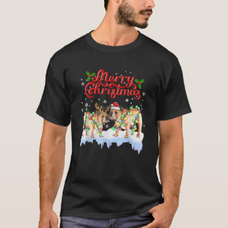 English Bulldog Christmas Tee Decorations Bulldog