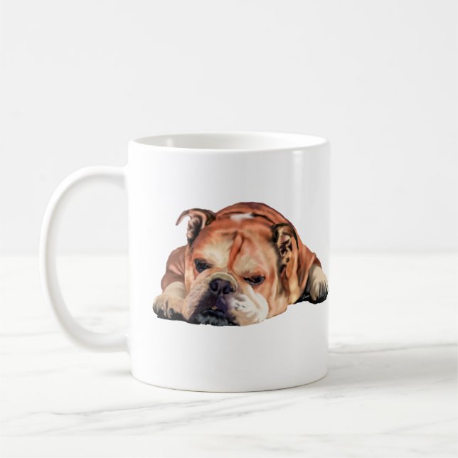 English Bulldog Coffee Mug (Left)