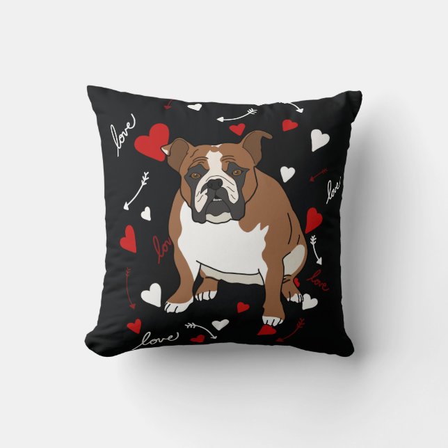 English Bulldog Cushion (Front)