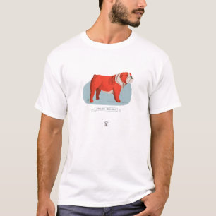 English Bulldog - Cute British Bulldog Drawing T-Shirt