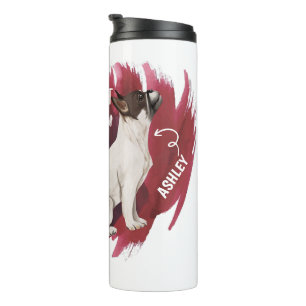 English Bulldog Cute Gift for Dog Dad Dog Mum Thermal Tumbler