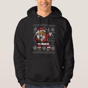 English Bulldog Dabbing Christmas Hoodie