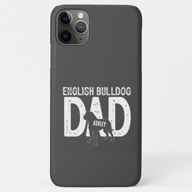 English Bulldog  Dad Dog Dad Gift Case-Mate iPhone Case (Back)