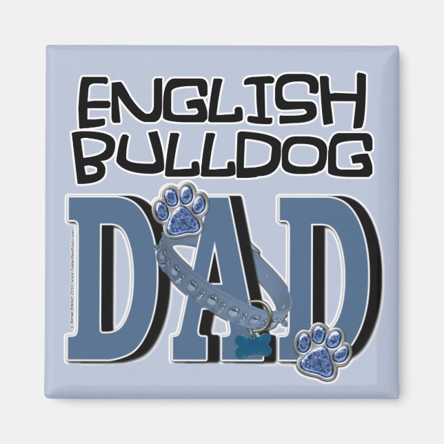 English Bulldog DAD Magnet (Front)