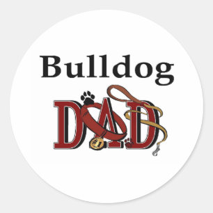 English Bulldog Dad Sticker