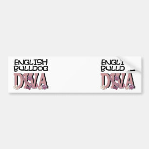 English Bulldog DIVA Bumper Sticker