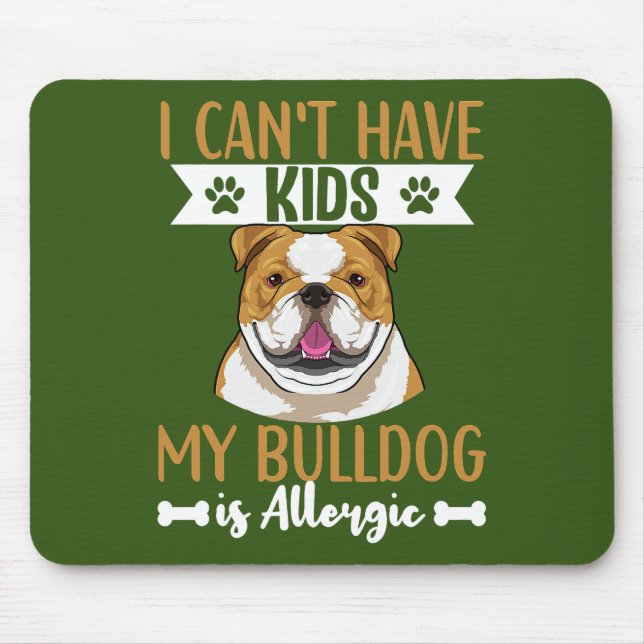 English Bulldog Dog Apparel For Men And Women Mouse Mat (Front)