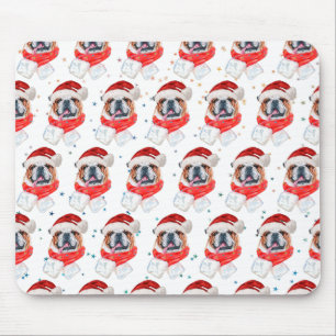 English Bulldog Dog Breed Christmas Mouse Mat